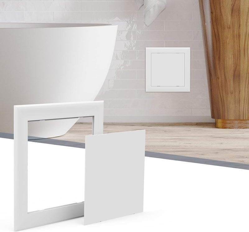 Flamorrow Access Panel for Drywall, Plumbing Access Door, 6" x 6" Self Adhesive Wall Hole Cover for Drywall, Durable Plastic Access Panels for Ceiling - Image 1